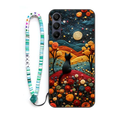 Sinyunron Handyhülle Kompatibel mit Samsung Galaxy A15 Hülle Stoßfeste Kratzfest TPU Schutzhülle Gemusterte Handy Schutzschale mit Buntes Schlüsselband,Katze-02 Sinyunron Handyhülle Kompatibel mit Samsung Galaxy A15 Hülle Stoßfeste Kratzfest TPU Schutzhülle Gemusterte Handy Schutzschale mit Buntes Schlüsselband,Katze-02 von Sinyunron