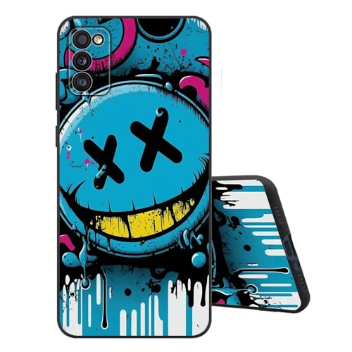 Sinyunron Handyhülle Kompatibel mit Samsung Galaxy A41 Hülle Silikon Matte Schwarz Rückseite mit Muster,Weiche Stoßfest Kratzfest Schlanke TPU Softschale Schutzhülle,Blaues Emoji Sinyunron Handyhülle Kompatibel mit Samsung Galaxy A41 Hülle Silikon Matte Schwarz Rückseite mit Muster,Weiche Stoßfest Kratzfest Schlanke TPU Softschale Schutzhülle,Blaues Emoji von Sinyunron