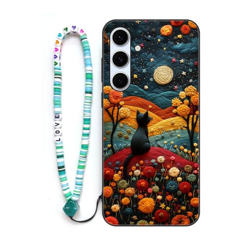 Sinyunron Handyhülle Kompatibel mit Samsung Galaxy S24 FE Hülle Stoßfeste Kratzfest TPU Schutzhülle Gemusterte Handy Schutzschale mit Buntes Schlüsselband,Katze-02 Sinyunron Handyhülle Kompatibel mit Samsung Galaxy S24 FE Hülle Stoßfeste Kratzfest TPU Schutzhülle Gemusterte Handy Schutzschale mit Buntes Schlüsselband,Katze-02 von Sinyunron