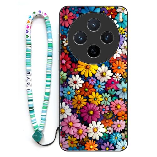 Sinyunron Handyhülle Kompatibel mit Vivo X100 Hülle Stoßfeste Kratzfest TPU Schutzhülle Gemusterte Handy Schutzschale mit Buntes Schlüsselband,Daisy-02 Sinyunron Handyhülle Kompatibel mit Vivo X100 Hülle Stoßfeste Kratzfest TPU Schutzhülle Gemusterte Handy Schutzschale mit Buntes Schlüsselband,Daisy-02 von Sinyunron