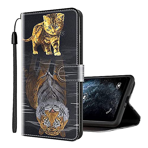 Sinyunron Telefon Schutzhülle Kompatibel mit Samsung Galaxy M51 Hülle Handy Tasche Case Handyhülle Lederhülle mit Kartenfächer,Ständer,Magnetverschluss,Hülle01C von Sinyunron