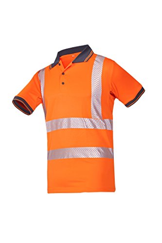 SIOEN 3881A2MC3FC1S Tiola Hi-Vis Polo-Shirt, Größe S, Orange von Sioen