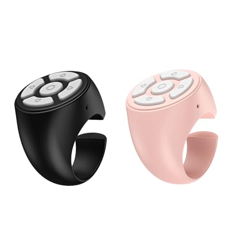 2 Stück Tik-Tok Kabelloser Finger Scroller, Finger Scroll Ring, Komfortabler blu-etooth Scroll Ring, blu-etooth Fingerring Fernbedienung Zum Umblättern Von Seiten, Tragbare Scroll Ring Steuerung 2 Stück Tik-Tok Kabelloser Finger Scroller, Finger Scroll Ring, Komfortabler blu-etooth Scroll Ring, blu-etooth Fingerring Fernbedienung Zum Umblättern Von Seiten, Tragbare Scroll Ring Steuerung von Sionhiuo