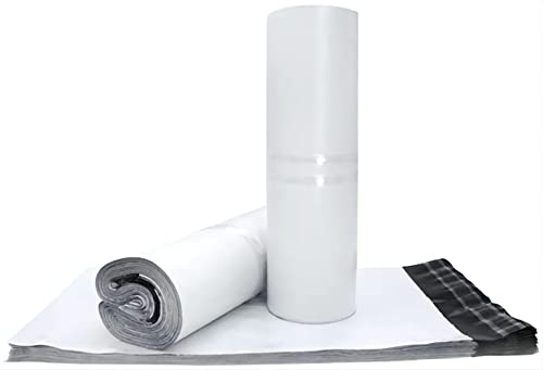 Sipobuy 100PCS Mailing Post Express Taschen, PE Material Dichtung Pack Verpackung Porto Mail Säcke Umschläge Mailer, Wasserdicht Und Feuchtigkeit-beweis (White, 20X30cm / 8X12in) von Sipobuy