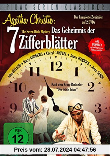 Agatha Christie: Das Geheimnis der 7 Zifferblätter (The Seven Dials Mystery) - Der packende Krimi-Zweiteiler nach dem Roman Der letzte Joker (Pidax Serien-Klassiker) [2 DVDs] von Sir John Gielgud