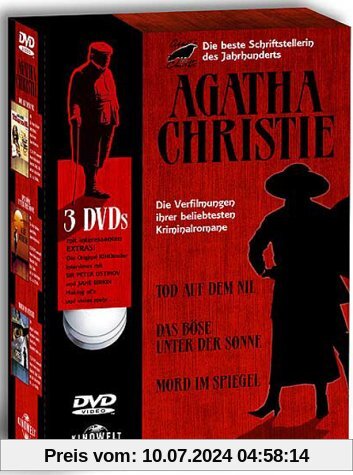 Agatha Christie Box (Tod auf dem Nil, Mord im Spiegel, Das Böse unter der Sonne) von Sir Peter Ustinov