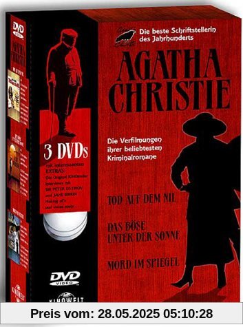 Agatha Christie Box (Tod auf dem Nil, Mord im Spiegel, Das Böse unter der Sonne) von Sir Peter Ustinov