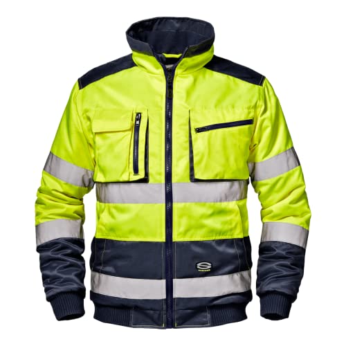 Sir Safety System MC4123ECXX "Morgan" Warnschutz-Blouson, Warnschutz-gelb/Blau, Größe XX von Sir Safety System