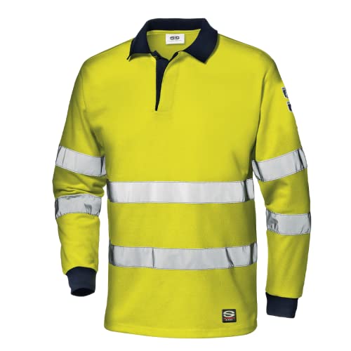 Sir Safety System MC6215EDL "Supertech" Polo Shirt, Gelb/Blau, Größe L von Sir Safety System