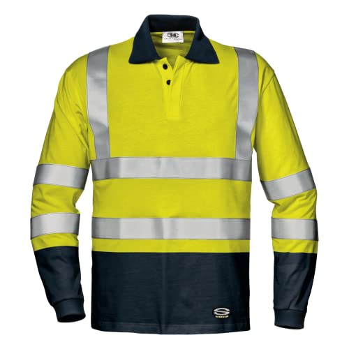 Sir Safety System MC6223EG3X "Gomez" Polo Shirt, Gelb/Marineblau, Größe 3X von Sir Safety System