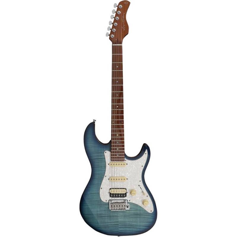 (B-Ware) Sire Larry Carlton S7 Flamed Maple Transparent Blue Electric Guitar von Sire