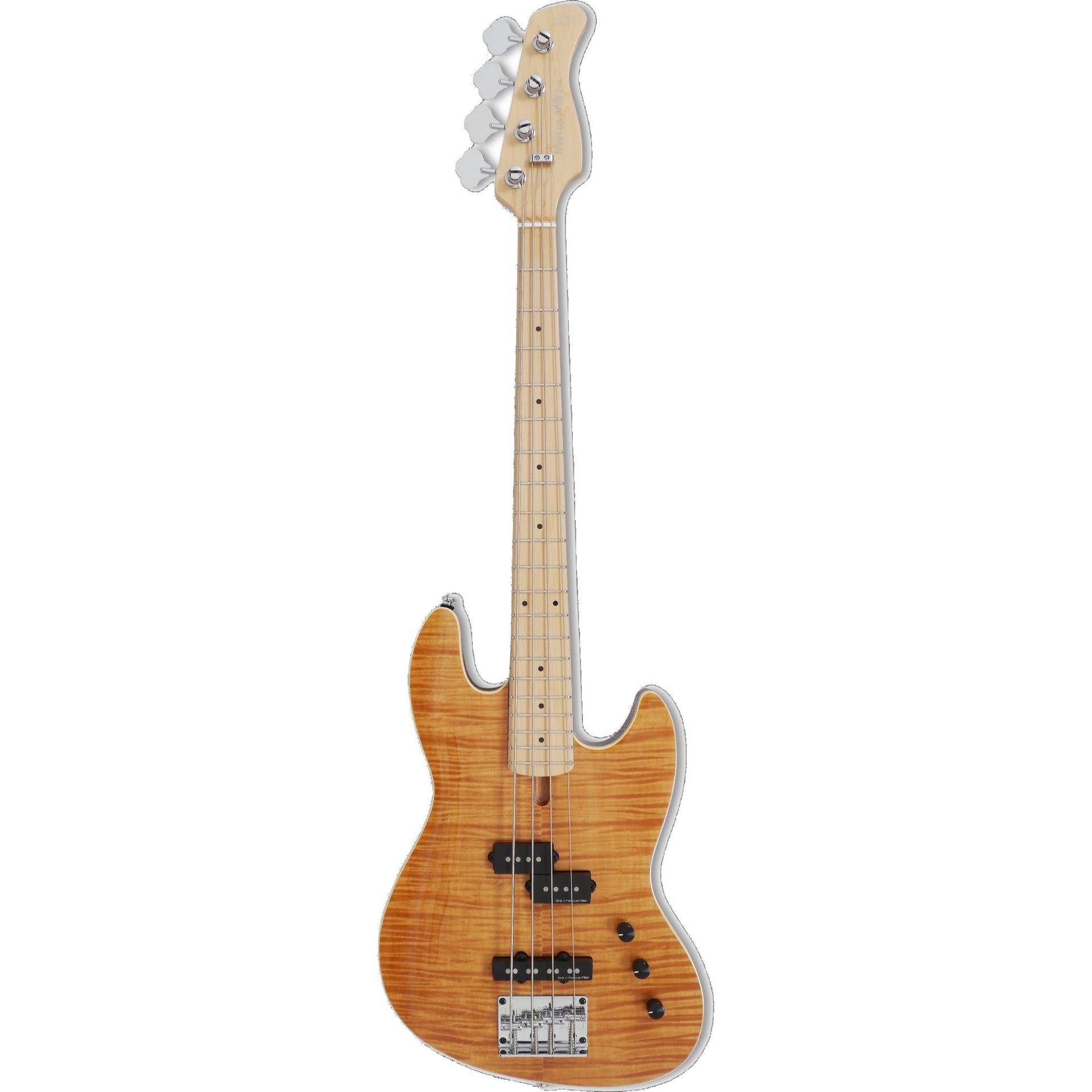 (B-Ware) Sire Marcus Miller U5 Alder Flamed Maple Natural Short-Scale Electric Bass Guitar von Sire