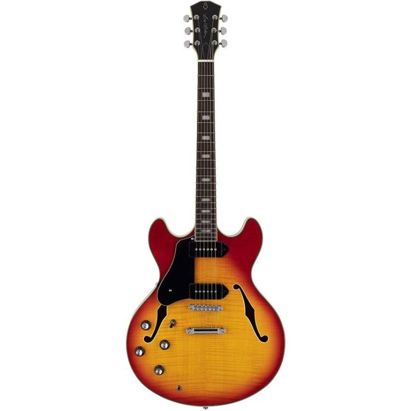 Sire Larry Carlton H7VL Cherry Sunburst Left-Handed Semi-Acoustic Guitar von Sire