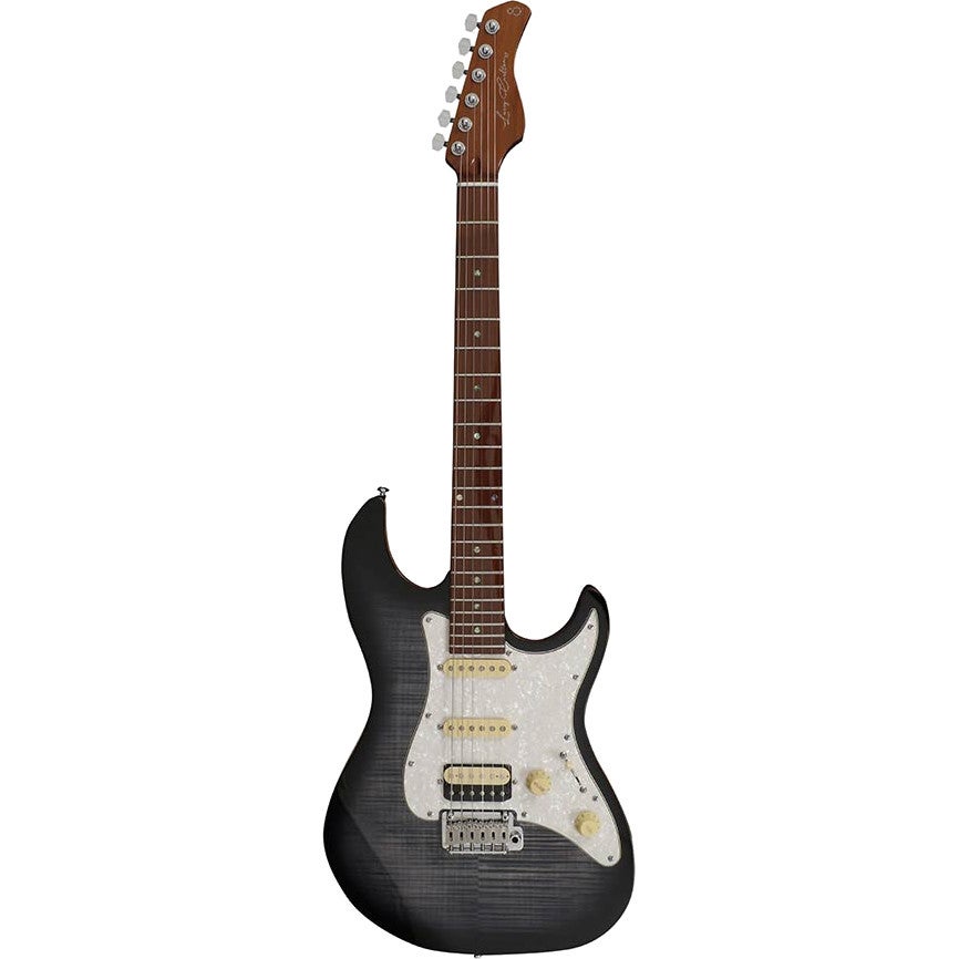 Sire Larry Carlton S7 Flamed Maple Transparent Black Electric Guitar Sire Larry Carlton S7 Flamed Maple Transparent Black Electric Guitar von Sire
