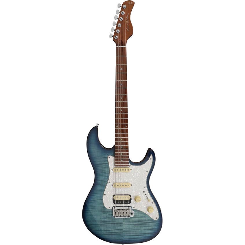 Sire Larry Carlton S7 Flamed Maple Transparent Blue Electric Guitar Sire Larry Carlton S7 Flamed Maple Transparent Blue Electric Guitar von Sire