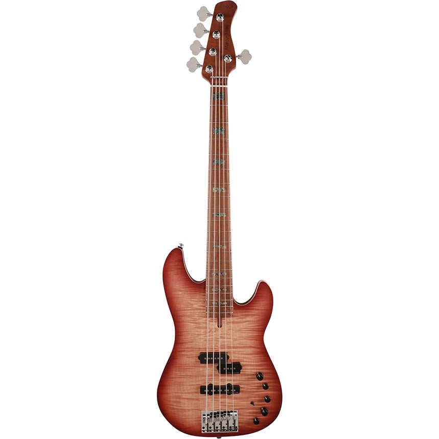 Sire Marcus Miller P10-5 Alder Flamed Maple Tobacco Sunburst 5-String Electric Bass Guitar Sire Marcus Miller P10-5 Alder Flamed Maple Tobacco Sunburst 5-String Electric Bass Guitar von Sire