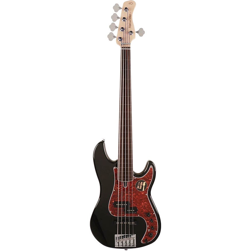 Sire Marcus Miller P7-5 2nd Gen Fretless Alder FL Black 5-String Fretless Bass Guitar Sire Marcus Miller P7-5 2nd Gen Fretless Alder FL Black 5-String Fretless Bass Guitar von Sire