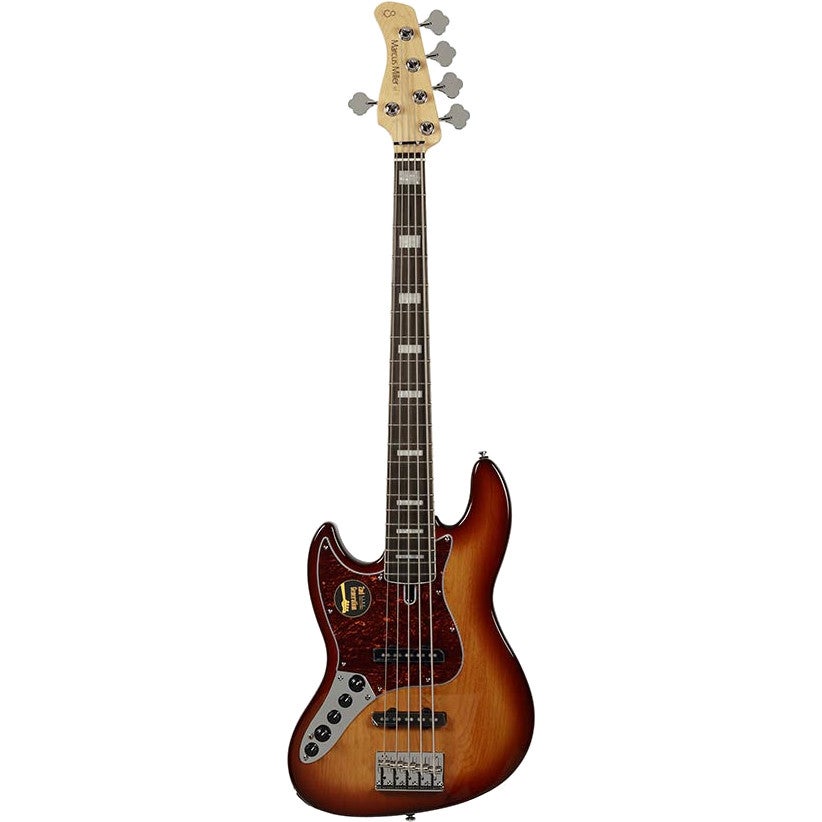 Sire Marcus Miller V7+ A5L 2nd Generation Alder Tobacco Sunburst Left-Handed 5-String Electric Bass Guitar Sire Marcus Miller V7+ A5L 2nd Generation Alder Tobacco Sunburst Left-Handed 5-String Electric Bass Guitar von Sire
