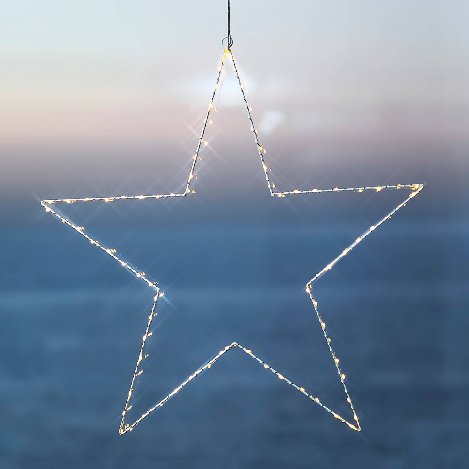 LED-Dekorationsleuchte Liva Star, weiß, 70 cm von Sirius