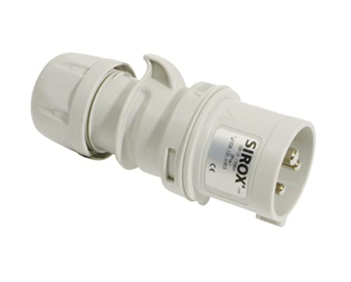 SIROX® CEE-Stecker IP 44, 3-polig, 1 h 16 A, mit vernickelten Kontakten von Sirox
