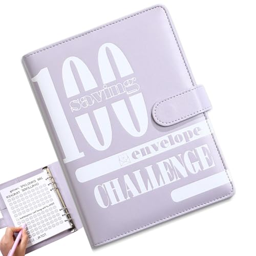 100 Spar-Herausforderungsbinder, Geldsparmappe mit Stiftschlitz, flexible Sparziele, lustiger Budget-Ordner mit Tracker für Erwachsene und Kinder 100 Spar-Herausforderungsbinder, Geldsparmappe mit Stiftschlitz, flexible Sparziele, lustiger Budget-Ordner mit Tracker für Erwachsene und Kinder von Sirseon