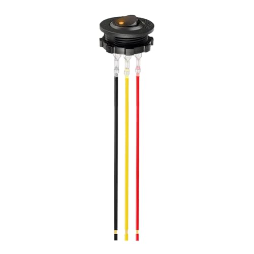 12V Taster | 3-Poliger RV-Taster | 12V Rote LED-Beleuchtung Mit Vorverdrahtetem Kabel Für LKW-Pumpe Wohnmobilheizung Boot Auto 28 mm Bohrloch 12V Taster | 3-Poliger RV-Taster | 12V Rote LED-Beleuchtung Mit Vorverdrahtetem Kabel Für LKW-Pumpe Wohnmobilheizung Boot Auto 28 mm Bohrloch von Sirseon