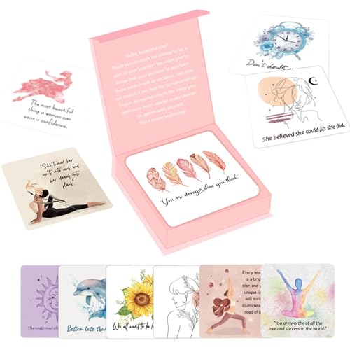 Affirmationskarten - Motivationskarten Ermutigungskarten mit schönem Design - Einzigartige tägliche Affirmationen, spirituelle Karten für Frauen, Freunde Affirmationskarten - Motivationskarten Ermutigungskarten mit schönem Design - Einzigartige tägliche Affirmationen, spirituelle Karten für Frauen, Freunde von Sirseon