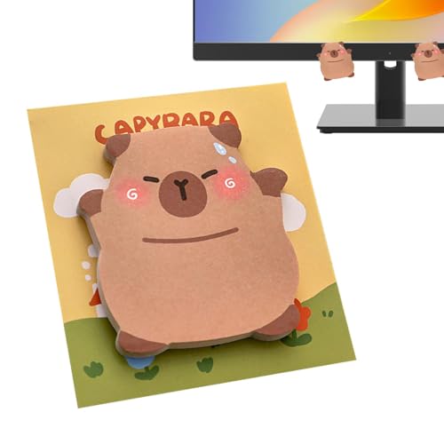 Capybara Haftnotizen | Haftnotizen & Memoblöcke für schnelle Erinnerungen – leicht zu findende Memo-Seiten löschbare & wiederverwendbare Notizblöcke für Schüler von Sirseon
