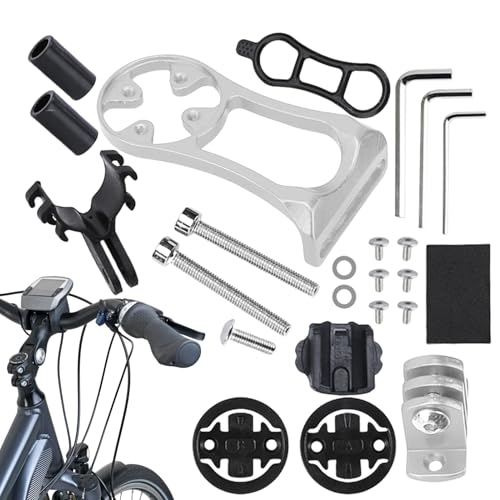 Fahrrad-Computer-Halterung, Aluminiumlegierung, Vorderrad-Lenkerhalterung, Adapter-Basis, Fahrradzubehör, leichte Fahrradcomputer-Halterung für Action-Kameras Fahrrad-Computer-Halterung, Aluminiumlegierung, Vorderrad-Lenkerhalterung, Adapter-Basis, Fahrradzubehör, leichte Fahrradcomputer-Halterung für Action-Kameras von Sirseon