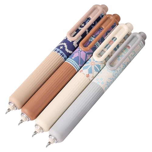 Gelstifte, Fettpresse, Schreibstifte, 4 Stück, glattes Schreiben, 0,5 mm feine Spitze, für Notizen, Markieren, Planer, Kreuzworträtsel Gelstifte, Fettpresse, Schreibstifte, 4 Stück, glattes Schreiben, 0,5 mm feine Spitze, für Notizen, Markieren, Planer, Kreuzworträtsel von Sirseon