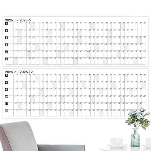 Jahreskalender 2025 - Einfacher 12-Monatskalender 2025 - Dekorativer Jahreskalender 2025, Organisieren & Planen Kalender für Heimschule Büros Jahreskalender 2025 - Einfacher 12-Monatskalender 2025 - Dekorativer Jahreskalender 2025, Organisieren & Planen Kalender für Heimschule Büros von Sirseon