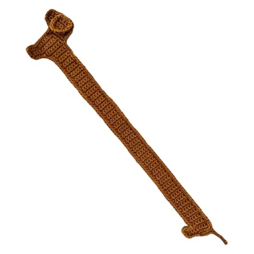 Niedliches braunes Häkel-Lesezeichen, Dackel-Lesezeichen, einzigartiges Hunde-Strick-Lesezeichen, niedliches Dackel-Design-Lesezeichen, einzigartiges gestricktes braunes Dackel-Lesezeichen Niedliches braunes Häkel-Lesezeichen, Dackel-Lesezeichen, einzigartiges Hunde-Strick-Lesezeichen, niedliches Dackel-Design-Lesezeichen, einzigartiges gestricktes braunes Dackel-Lesezeichen von Sirseon