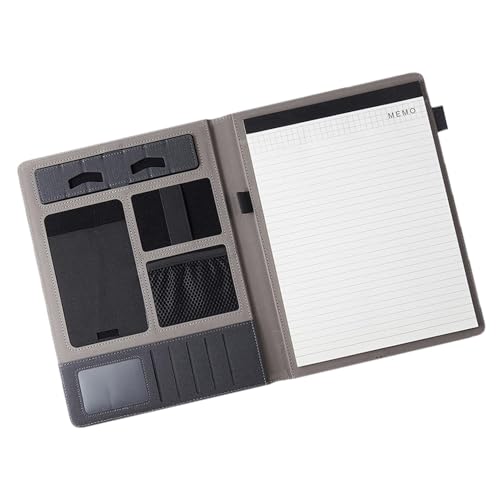 Padfolio-Organizer – Lebenslaufordner, Notizblock im Lieferumfang enthalten, professioneller PU-Leder-Padfolio-Dokumenten-Organizer für Lebenslauf, Tablet, Telefon von Sirseon