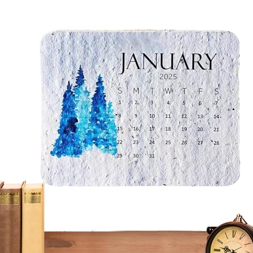 Pflanzbarer Kalender 2025, Pflanzbarer 12-Monatskalender, Tagesplaner-Kalender, Abbaubarer Keimungssamen-Papierkalender, weiße Wildblumensamen Kalender auf Papier, ästhetischer kreativer Kalender Pflanzbarer Kalender 2025, Pflanzbarer 12-Monatskalender, Tagesplaner-Kalender, Abbaubarer Keimungssamen-Papierkalender, weiße Wildblumensamen Kalender auf Papier, ästhetischer kreativer Kalender von Sirseon