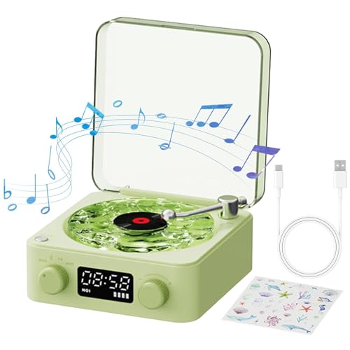 Plattenspieler BT | BT Plattenspieler The Waves Plattenspieler | Vintage Plattenspieler Elegance Turn Tables für Schallplatten, Heimdekoration Plattenspieler BT | BT Plattenspieler The Waves Plattenspieler | Vintage Plattenspieler Elegance Turn Tables für Schallplatten, Heimdekoration von Sirseon