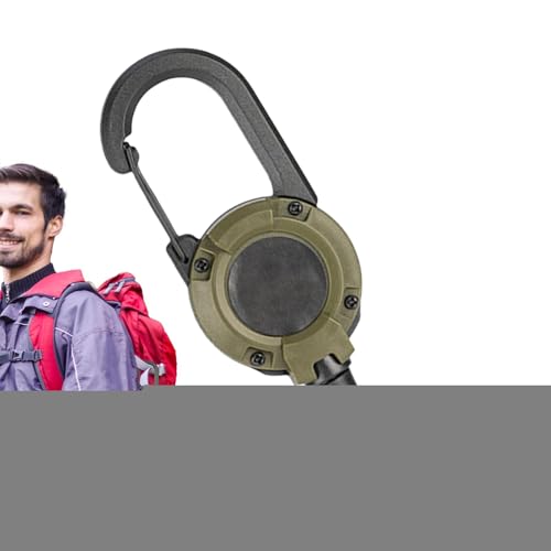 Sirseon Einziehbarer Schlüsselring, robuster Karabiner-Schlüsselanhänger, ausziehbarer Ausweishalter, Arbeits-Ausweis-Clip, Karabinerhaken für Wachstumslicht, Spanngurte Sirseon Einziehbarer Schlüsselring, robuster Karabiner-Schlüsselanhänger, ausziehbarer Ausweishalter, Arbeits-Ausweis-Clip, Karabinerhaken für Wachstumslicht, Spanngurte von Sirseon