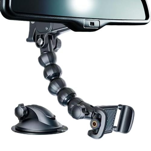 Sirseon Rückspiegel-Telefonhalter, Auto-Rückspiegelhalterung,360-Grad-Drehung Auto-Rückspiegel-Telefonhalterung - Rückspiegelhalterung Anti-Shake, für SUV, LKW, alle Mobiltelefone von Sirseon