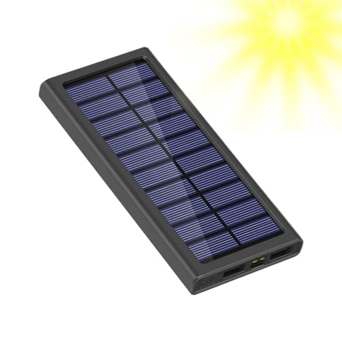 Solarbetriebene Powerbank, Handy-Ladegerät, 10.000 mAh Powerbank, externer Akku für Reisen, Outdoor, Wandern, Zuhause, Solarbetriebene Powerbank, Handy-Ladegerät, 10.000 mAh Powerbank, externer Akku für Reisen, Outdoor, Wandern, Zuhause, von Sirseon