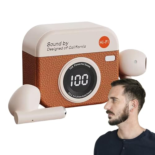 Sport-Ohrhörer, halbe In-Ear-Kopfhörer, lange Akkulaufzeit, Kamera-Ladehülle, Geräuschunterdrückung, Ohrhörer für Erwachsene, Spieltelefone, Zuhause, Damen, Reisen, Herren Sport-Ohrhörer, halbe In-Ear-Kopfhörer, lange Akkulaufzeit, Kamera-Ladehülle, Geräuschunterdrückung, Ohrhörer für Erwachsene, Spieltelefone, Zuhause, Damen, Reisen, Herren von Sirseon
