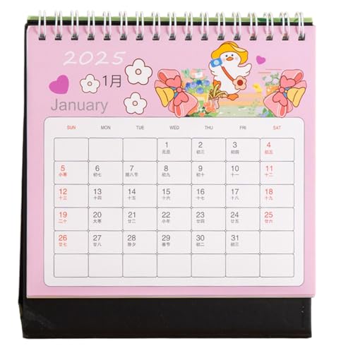 Tischkalender 2025, To-Do-Liste, täglicher, monatlicher Zeitplan, Tischplaner, 2025, Cartoon-Kalender, Monatsplaner, Tagesplaner, Tischplaner für Arbeiter Tischkalender 2025, To-Do-Liste, täglicher, monatlicher Zeitplan, Tischplaner, 2025, Cartoon-Kalender, Monatsplaner, Tagesplaner, Tischplaner für Arbeiter von Sirseon