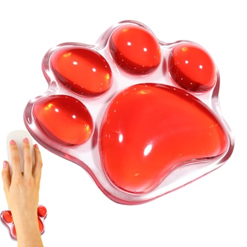 Transparente Handgelenkauflage, Katzenpfotenform, weiche Handgelenkauflage, Handschmerzlinderung, ergonomische Handgelenkstütze für Mäuse Transparente Handgelenkauflage, Katzenpfotenform, weiche Handgelenkauflage, Handschmerzlinderung, ergonomische Handgelenkstütze für Mäuse von Sirseon