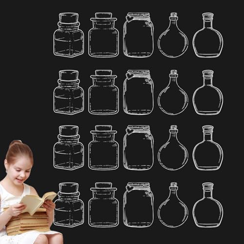 Transparente getrocknete Blumen-Lesezeichen – klare Blumen-Lesezeichen für Kinder – Studenten, Schreibwaren-Lesezeichen für Schriftsteller für Klassenzimmer, Schlafsaal, Bibliothek von Sirseon