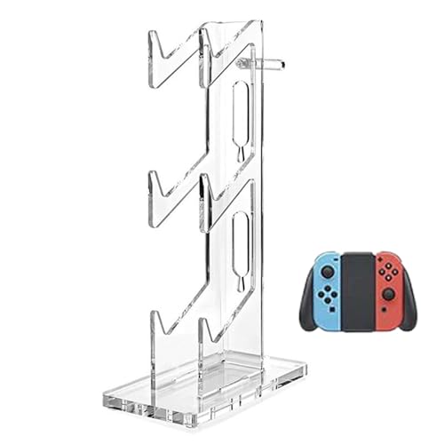 Videospiel-Controller-Halter, transparent, 3 Ebenen, Gamepad-Organizer, Game-Controller-Headset-Halter, Ständer, rutschfest, für Kabelmanagement Videospiel-Controller-Halter, transparent, 3 Ebenen, Gamepad-Organizer, Game-Controller-Headset-Halter, Ständer, rutschfest, für Kabelmanagement von Sirseon
