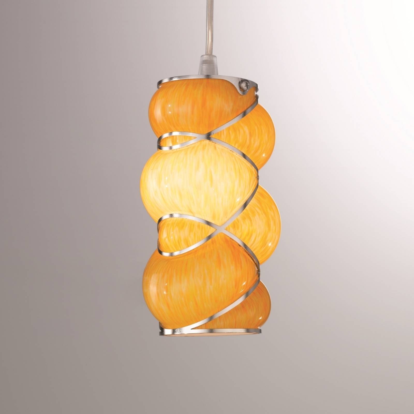 Edle Hängeleuchte Orione, orange Edle Hängeleuchte Orione, orange von Siru
