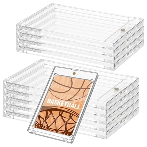 Sirxlevcy 10 Stück 130 Pt Acryl-Magnetkartenhalter 4,33 X 2,87 Kartenhalter Klare Karte für Sport Baseball Aufbewahrung Präsentation von Sirxlevcy