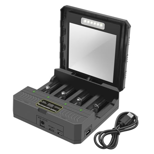 Sirxlevcy 18650 Ladegerät Solar Lithium Batterie Smart Ladegerät Typ-C Vier-Slot Multifunktions-Outdoor-Ladegerät Sirxlevcy 18650 Ladegerät Solar Lithium Batterie Smart Ladegerät Typ-C Vier-Slot Multifunktions-Outdoor-Ladegerät von Sirxlevcy