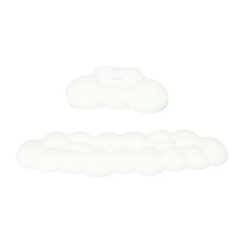 Sirxlevcy 1Set Cloud-Handgelenkauflage, Ergonomisches Mauspad, Tastatur-Mauspad mit Handgelenkauflage, PU-Leder, Rutschfestes Pad, Ersatzzubehör, Sirxlevcy 1Set Cloud-Handgelenkauflage, Ergonomisches Mauspad, Tastatur-Mauspad mit Handgelenkauflage, PU-Leder, Rutschfestes Pad, Ersatzzubehör, von Sirxlevcy