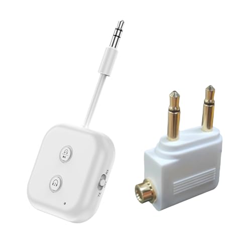 Sirxlevcy 2-In-1 Bluetooth 5.3 für Audio-Sfür und Empfänger, 3,5-Mm-AUX-Stereo-Wireless-Adapter mit Mikrofon für Auto, Flugzeug, TV, PC Sirxlevcy 2-In-1 Bluetooth 5.3 für Audio-Sfür und Empfänger, 3,5-Mm-AUX-Stereo-Wireless-Adapter mit Mikrofon für Auto, Flugzeug, TV, PC von Sirxlevcy