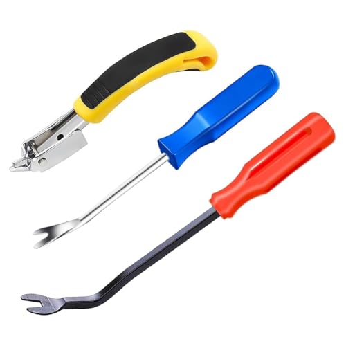 Sirxlevcy 3-Teiliger Klammerentferner, Robustes Polsterklammerzieher-Werkzeug mit Ergonomischem, Tack-Puller-Werkzeug, Nagelzieher A Sirxlevcy 3-Teiliger Klammerentferner, Robustes Polsterklammerzieher-Werkzeug mit Ergonomischem, Tack-Puller-Werkzeug, Nagelzieher A von Sirxlevcy