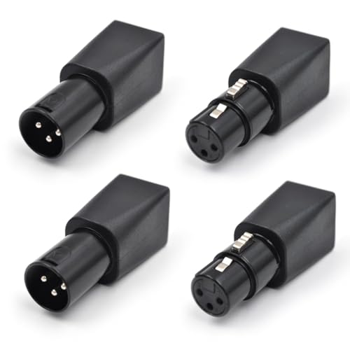 Sirxlevcy 4-Teiliger -Auf-RJ45-Anschluss RJ45-Ethernet auf 3-Poligen XLR-Adapter, 3-Poliger XLR-Buchsen- und Steckeradapter für Audio-Video Sirxlevcy 4-Teiliger -Auf-RJ45-Anschluss RJ45-Ethernet auf 3-Poligen XLR-Adapter, 3-Poliger XLR-Buchsen- und Steckeradapter für Audio-Video von Sirxlevcy